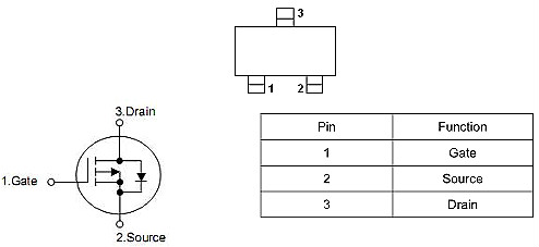 MOS管2301 P溝道場(chǎng)效應(yīng)管 -2.8A-20V規(guī)格書 原廠報(bào)價(jià)-KIA MOS管