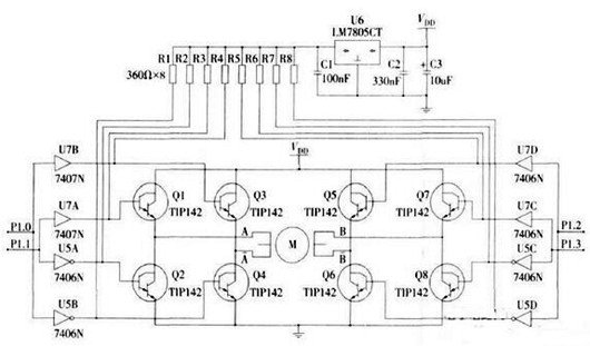 兩相步進(jìn)電機(jī)驅(qū)動電路