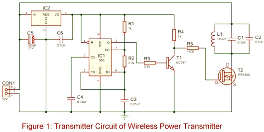 手機(jī)無(wú)線充電器,電路