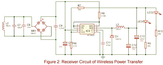 手機(jī)無(wú)線充電器,電路